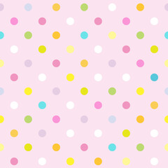 Polka Dot pattern, seamless texture