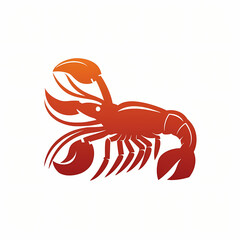 Gradient Colored Logo of a Lobster.