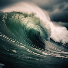 A huge wave, a tsunami