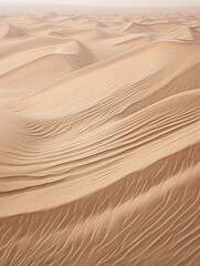 Desert Dunes Print: Aerial View Rustic Wall Decor | Serene Sandscape Art for Home D�cor
