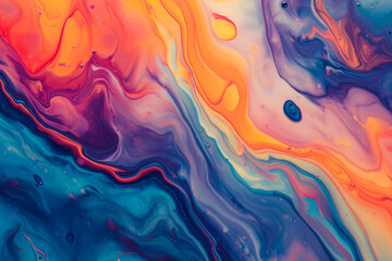 Liquid marble abstract
