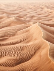 Fototapeta na wymiar Serene Sands: Aerial View of Desert Dunes, Rustic Wall Decor - Captivating Art Print
