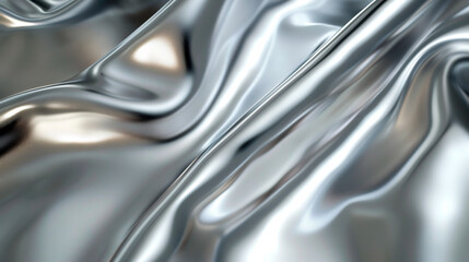 background smooth shiny silver metal texture on liquid metal concept