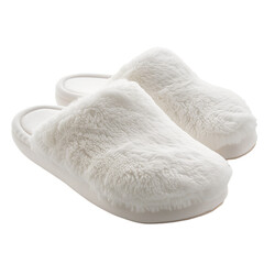 White Slippers, Transparent PNG of White Slippers