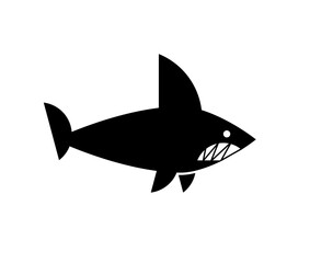 Shark sign. Sharks icon. Marine predator fish. - 732737050
