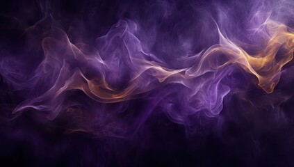 Smooth wavy shapes with a purple gradient. Background for technological processes, science, presentations, education, etc