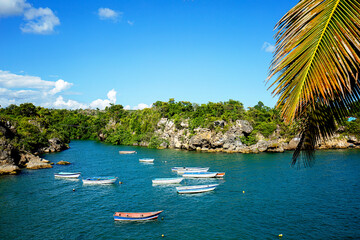 Fototapeta na wymiar Sea view at Boca de Yuma, Dominican Republic