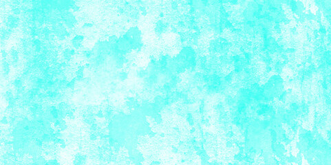 Light blue watercolor background hand-drawn. Blue chalk brush strokes background. Blue sky shades color watercolor illustration. Teal Sky blue white distressed overlay with grainy, vivid textured glit