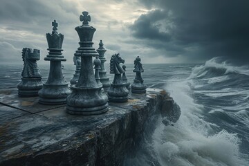 Creative chess: captivating journey through imaginative compositions, artistic arrangements, strategic brilliance, exploring boundless realm where creativity converges with the timeless game of kings.