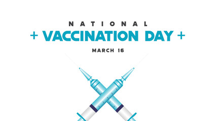 National vaccination day good for national vaccination day celebration. Social media post design, web banner, design elements, templates. - obrazy, fototapety, plakaty