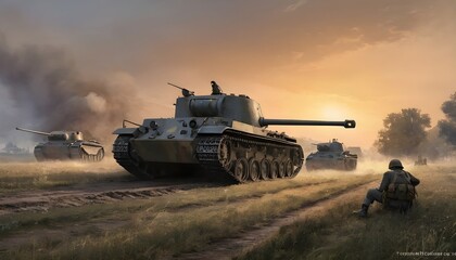 tank, military, army, war, armored, old, forces, green, cannon, battle, wheel, armour, camouflage, weapon, gun, vehicle, armor, isolated, armed