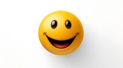 Fototapeta premium happy face emoji AI generative
