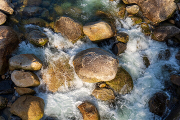 River near the Mt Mocchomu in Yakushima island, Japan