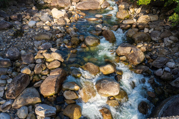 River near the Mt Mocchomu in Yakushima island, Japan