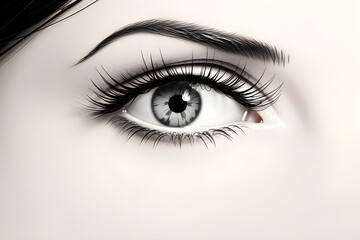 Captivating Eye Silhouette Creating an Ambience of Mystery and Allure