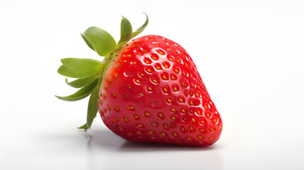 photo of strawberry isolated on a white background