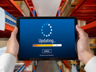 Software update on computer for modish version of device software upgrade