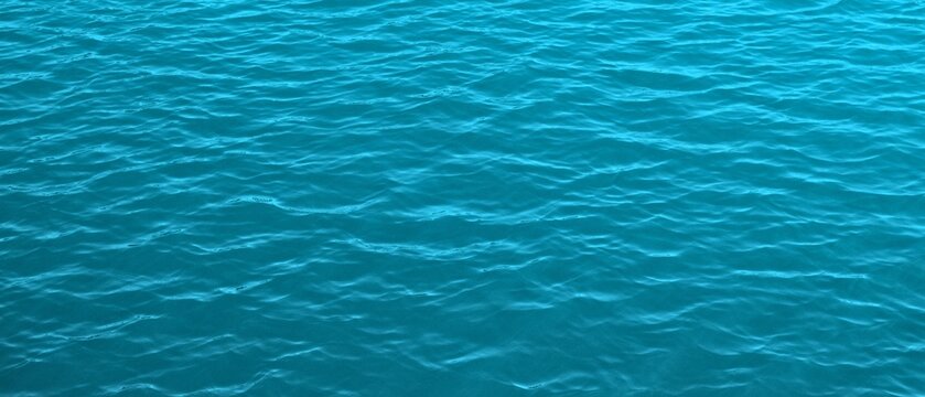 Blue water ripple surface
