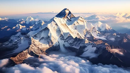 Crédence de cuisine en verre imprimé Everest A majestic winter scene in Rocky Mountain National Park