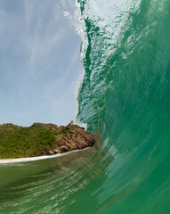 wave and rock, cuyagua