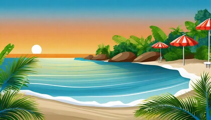 Fototapeta na wymiar beach background for you design