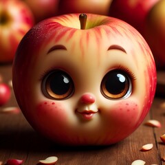 A  cute baby apple