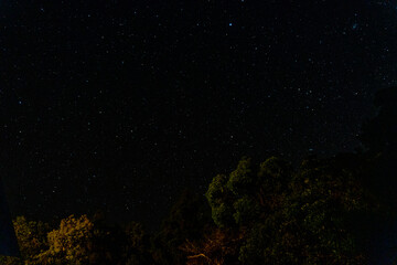 Night sky stars from around Mt. Aiko in Yakushima