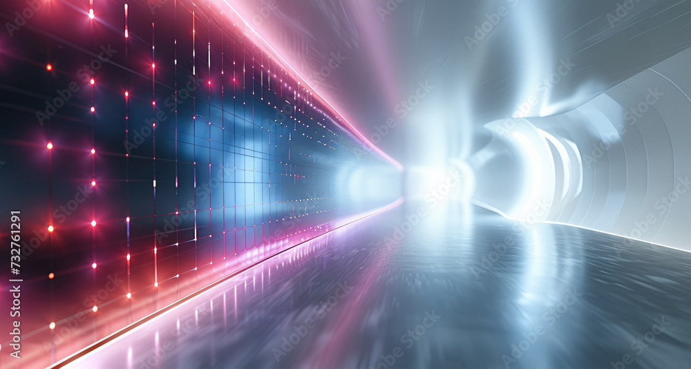 Poster Hi tech background for a web banner. Generative AI.