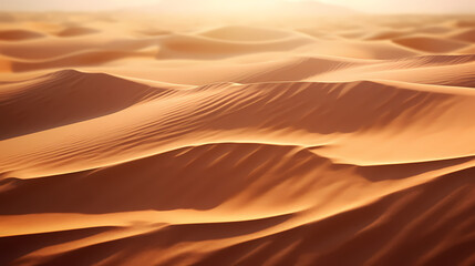 Desert background, desert landscape photography with golden sand dunes