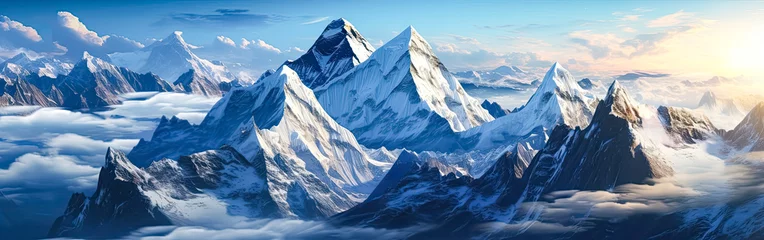 Papier Peint photo Everest A majestic winter scene in Rocky Mountain National Park