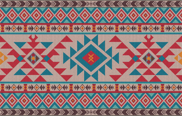 Navajo pattern native american indigenous art geometric ethnic concept tribal aztec navajo pattern maxican fabric seamless design for fabric,carpet,wallpaper,cloth,batik,quilt,craft,vector,illustrator