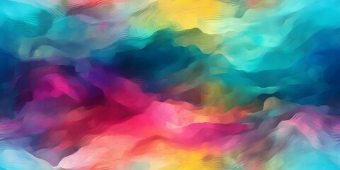 AI generated illustration of an abstract painting featuring a vibrant background