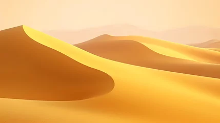 Deurstickers Desert background, desert landscape photography with golden sand dunes © ma