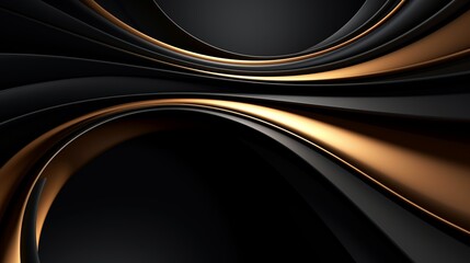 abstract wallpaper. Three-dimensional dark golden and black background. golden wallpaper. Black and gold background
