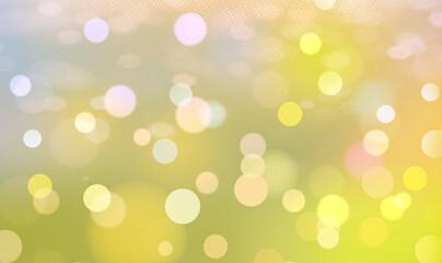 Yellow bokeh background for banner, poster, event, celebrations and various design works
