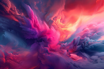 Obraz premium background with vibrant clouds