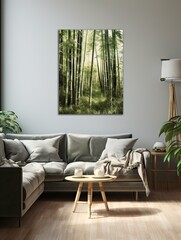 Vintage bliss: A modern twist unveils serenity in bamboo forest landscapes