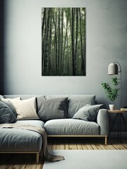Serene Forest Canvas Print - Vintage Art Print - Bamboo Landscape - Tranquil Wall D�cor