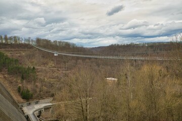 Harz, Rapp Bode Talsperre, H&auml;ngebr&uuml;cke, Wanderung