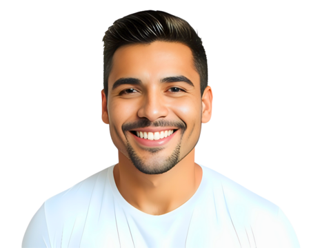 Smiling man person isolated in transparent background white - Powered by Adobe