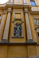 St. Martin's Church, Established 1353, Warsaw, Poland October 2023.