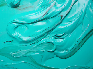 bBckground of leaking turquoise paint.