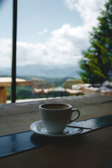 mountain view from the window