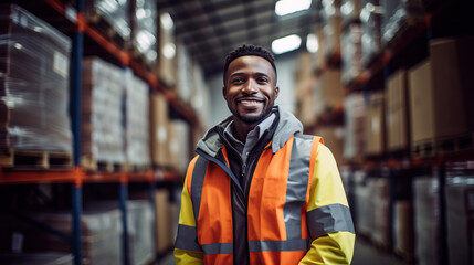 worker in warehouse inventory management