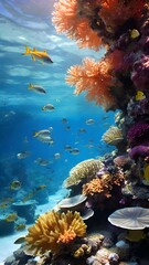 coral reef and fish