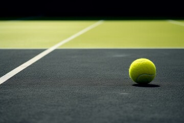 a lone tennis ball. Generative AI