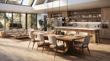 Open Concept Kitchen-Dining