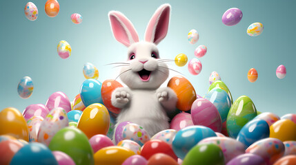 Obraz premium Easter background, background with copy space