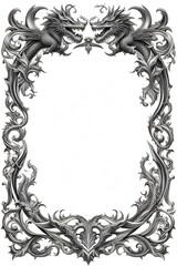 Dragon Border Frame, Dragon Style Border