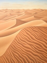 Fototapeta na wymiar Vintage Desert Dunes: Aerial Landscape Capturing Majestic Sand Art